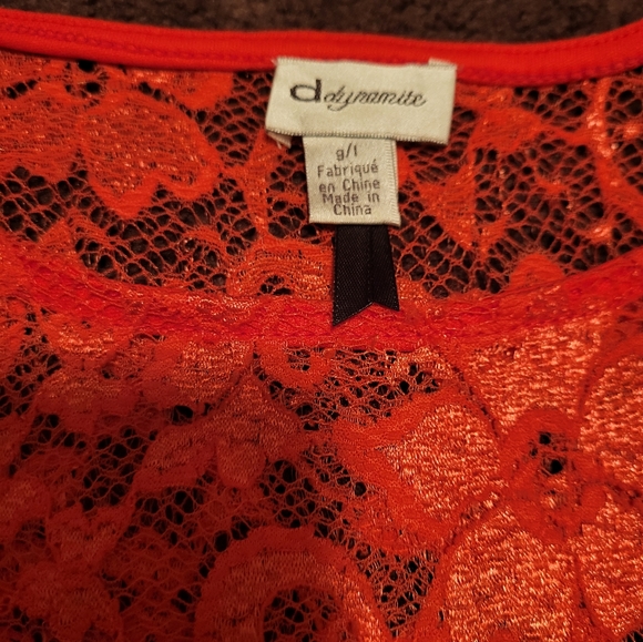 Red Lace Dynamite Dress - Picture 2 of 4